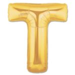Mey İthalat® T Harf Folyo Balon Altın Renk  40 inç