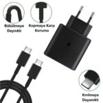 BUFFER® 65W Hızlı Şarj Edebilen TYPE C uçlu Şarj Aleti - Görsel 5