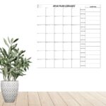 BUFFER® Aylık Planlayıcı Manyetik Duvar Stickerı Takvim Plan Çizelgesi - Görsel 5