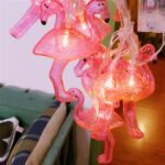 BUFFER® 10lu Pilli Led Flamingo Dekoratif Işık Zinciri Aydınlatma 1,5 Mt - Görsel 3