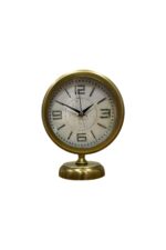 Premium Vintage 25 x 20 Cm Eskitme Metal Masa Saati - Görsel 4