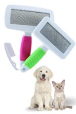 BUFFER® Kedi Köpek Telli Küçük Boy Tüy Bakım Seti Evcil Hayvan Tarama Fırçası - Görsel 7