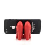 BUFFER® Topuklu Ayakkabı Şeklinde Slikon Cep Telefonu Tutucu Stand Aparat - Görsel 4