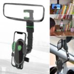 BUFFER® Dikiz Aynasına Takılabilen Eklemli Telefon Tutucu Aparat - Görsel 4