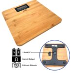 BUFFER® Techfit Bambu Banyo Baskülü Yüksek Hassasiyetli Darbelere Dijital Dayanıklı Terazi Tf 1065 M - Görsel 4