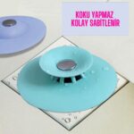BUFFER® Silikon Malzeme Banyo Mutfak Gider Evye Lavabo İçine Çöp Tıpası Kaydırmaz Süzgeç Çeşitleri M - Görsel 3