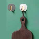 BUFFER®  2li Yapışkanlı Retro Askılık Dolap Kapak Kulpu Gri - Görsel 2