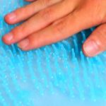 BUFFER® Silikon Fırçalı Banyo Masaj Matı ve  Ayaklar için Topuk Masaj Paspası - Görsel 2