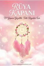 Işıklı Pembe Gül Detaylı El Yapımı Rüya Kapanı - Romantik Duvar Süsü & Hediyelik Düş Kapanı - Görsel 3