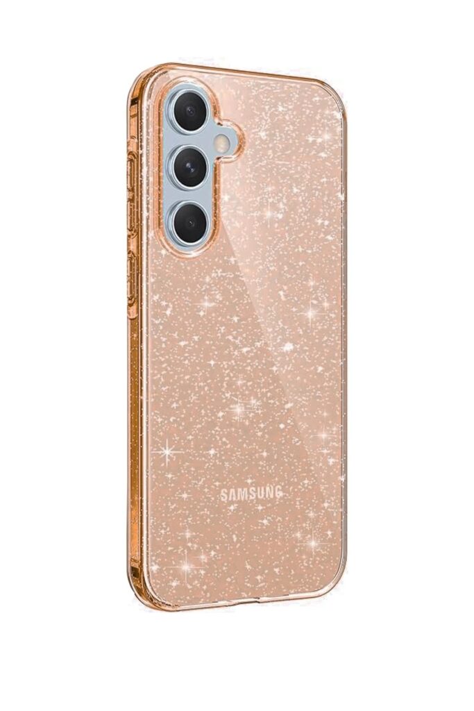 Mey İthalat®  Samsung Galaxy A25 5G Kılıf Glow Kapak - Turuncu