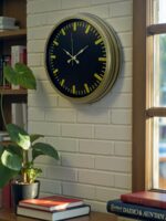 Vintage 40 Cm Metal Modern Duvar Saati - Görsel 2