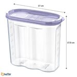 BUFFER® 2 Kapaklı Ölçekli Erzak Kuru Gıda Saklama Kutusu Kabı - 1,7 Litre - SA935 - Görsel 4