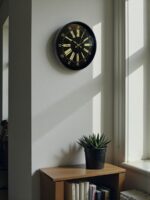 36 Cm Siyah Modern Duvar Saati - Görsel 3