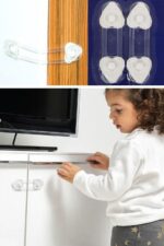BUFFER® 2'li Mini Çok Amaçlı Kilit- Çocuk Güvenlik Gereçkerli Çekmece,Dolap,Kapak Kilidi - Görsel 5