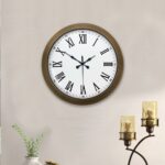 36 cm Eskitme Metal Roma Rakamlı Duvar Saati