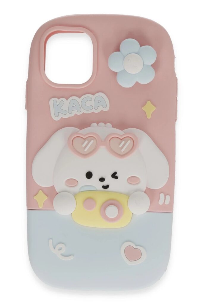 Mey İthalat®  iPhone 15 Pro Kılıf Poky Karakter Silikon Kapak - Desen 13