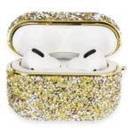 Mey İthalat®  Airpods Pro 2 (2.nesil) Luz Taşlı Kılıf - Gold