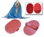 BUFFER® Ergonomik Masajlı Evcil Hayvan Kedi Köpek Yıkama Fırçası Aparatı - Görsel 3