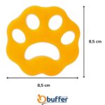 BUFFER® 2 Adet Evcil Hayvanlar ve Çamaşır Makinesi İçin Pati Şekilli Renkli Tüy Temizleme Aparatı - Görsel 7