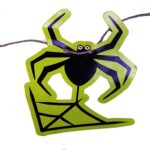 Mey İthalat® Örümcek Şekilli Asmalı Halloween Flama Banner Afiş 2 Metre