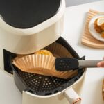 BUFFER® 50 Adet 20 cm Air Fryer Pişirme Kağıdı Tek Kullanımlık Yağ Geçirmez Yuvarlak Tabak Model PVC - Görsel 4