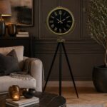 Vintage Roma Rakamlı Modern Tripod Ayaklı Saat