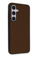 Mey İthalat®  Samsung Galaxy S24 Kılıf Taft Kapak - Kahverengi