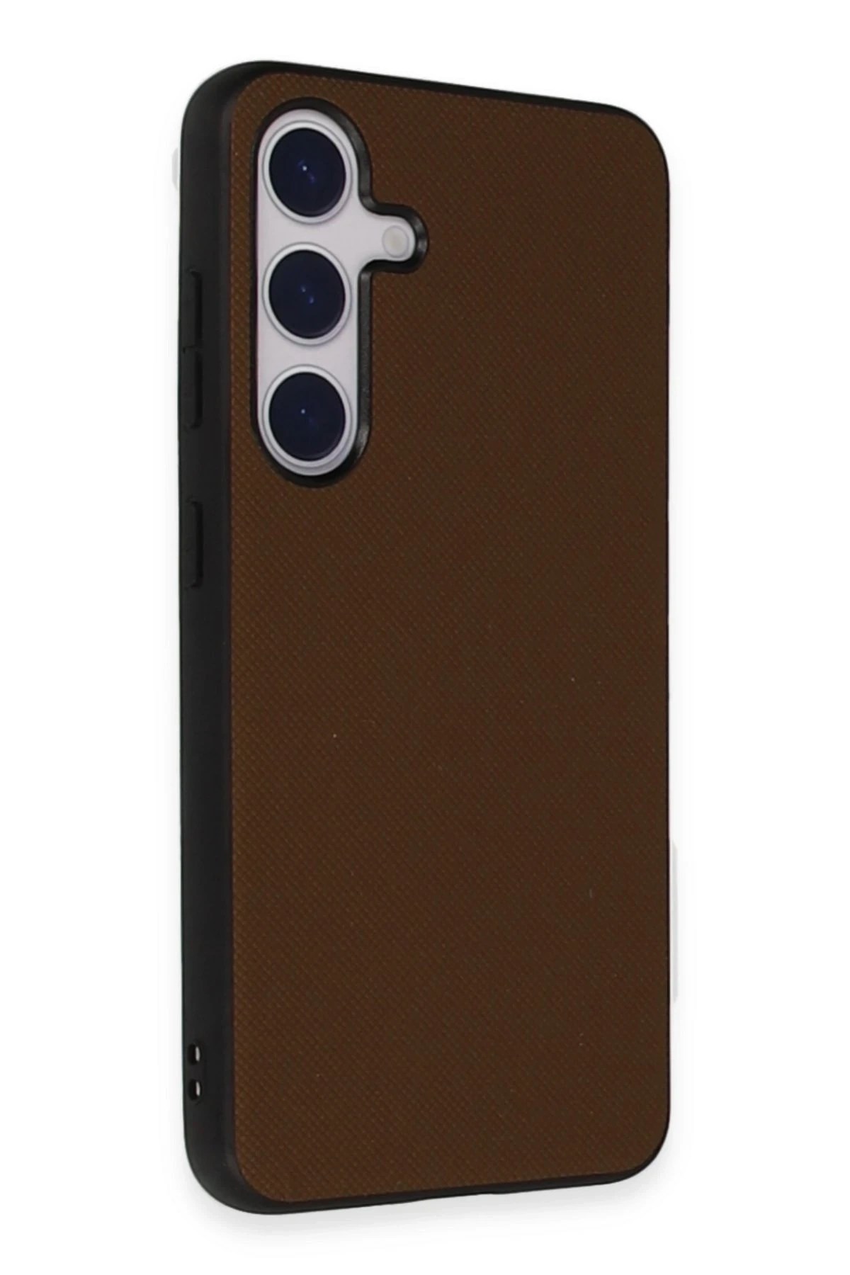 Mey İthalat® Samsung Galaxy S24 Kılıf Taft Kapak - Kahverengi Mey İthalat® Samsung Galaxy S24 Kılıf Taft Kapak - Kahverengi