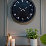 Black Baseline 40 Cm Metal Duvar Saati
