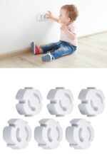 BUFFER® Bebek Çocuk Priz Koruma Kapağı (6 Adet) Çocuk Güvenliği, Priz Muhafazası, Priz Kapatıcı - Görsel 6