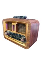 BUFFER® Taşınabilir Klasik AM/FM/SW  Retro Ev Radyo USB ile Şarj Olabilen Retro Radyo - Görsel 8