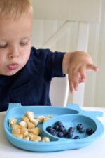 BUFFER® Bebek ve Çocuk için Sevimli Fil Model Desenli Yemek Bebek Mama Kabı Bölmeli Tabak - Görsel 7