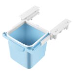 BUFFER® Mini Masa Çöp Kovası Plastik Tezgah Altı Geri Çekilebilir Yapışkanlı Görünmez Bölme Pratik - Görsel 8