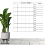 BUFFER® Aylık Planlayıcı Manyetik Duvar Stickerı Takvim Plan Çizelgesi - Görsel 3