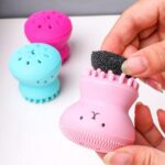 BUFFER® Peeling Etkili Mini El Yüz Cilt Temizleme Fırçası Silikon Temizlenmesi Kolay  Siyah Nokta Gi - Görsel 4