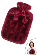 BUFFER® 2 Litre Ponponlu Peluş Sıcak Su Torbası 1.Sınıf Kauçuk Malzeme - Görsel 7