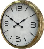 60 cm Gold Metal Dekoratif Duvar Saati - Görsel 2