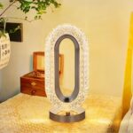 BUFFER® Oval Model USB Şarjlı Dokunmatik 3 Farklı Işık Modlu Masa Üstü Kristal Akrilik Lamba Led - Görsel 3