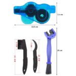 BUFFER® Bisiklet Zincir Dişlisi Koruyucu Pas Sökücü Temizleme Fırçası Aparatı Bakım Seti 4 Parça - Görsel 5