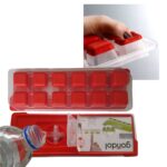 BUFFER® 12li Kapaklı Yapışmaz Silikon Tabanlı Plastik Küp Buz Kalıbı - Görsel 7