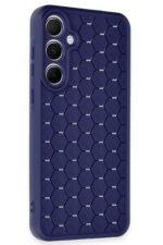 Mey İthalat®  Samsung Galaxy A15 4G Kılıf Petek Silikon Kapak - Lacivert - Görsel 2