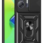 Mey İthalat®  İnfinix Hot 30 5G Kılıf Pars Lens Yüzüklü Silikon - Siyah