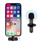 BUFFER® Type C Uyumlu İphone Dönüştürücülü Kablosuz Yaka Mikrofonu Android ve İphone Uyumlu Mini Mikrofon - Görsel 5