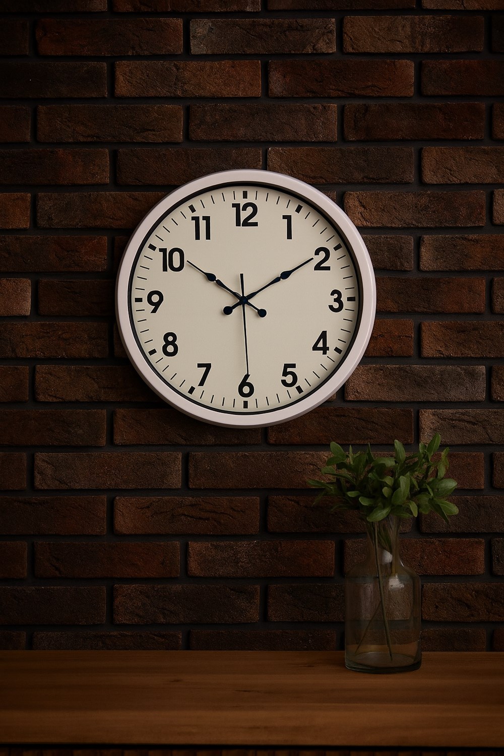 White Classic Modern 52 Cm Metal Duvar Saati White Classic Modern 52 Cm Metal Duvar Saati