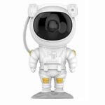 BUFFER® Uzaktan Kumandalı ve Zamanlayıcılı Farklı Renk Işık Modlu Astronot Projektör Gece Lambası - Görsel 2