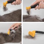 BUFFER® Fubminator Kedi Köpek Tüy Toplama Tarağı  Kaşıma Aparatı 4,5 Cm - Görsel 3