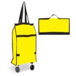 BUFFER® Katlanabilir Tekerlekli Market Çantası,Çok Amaçlı Pazar Arabası,Portatif Alışveriş Bez Torbası - Görsel 4