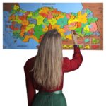 BUFFER® Renkli Türkiye Haritası Manyetik Yapıştırıcı Gerektirmeyen Duvar Stickerı 118 CM * 56 CM - Görsel 2
