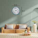 Turkuaz 36 Cm Dekoratif Duvar Saati - Görsel 4