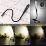 BUFFER® USB Girişli 14 Ledli 3 Kademeli Dokunmatik Masa/Kitap Okuma Lambası Ledi Siyah - Görsel 4